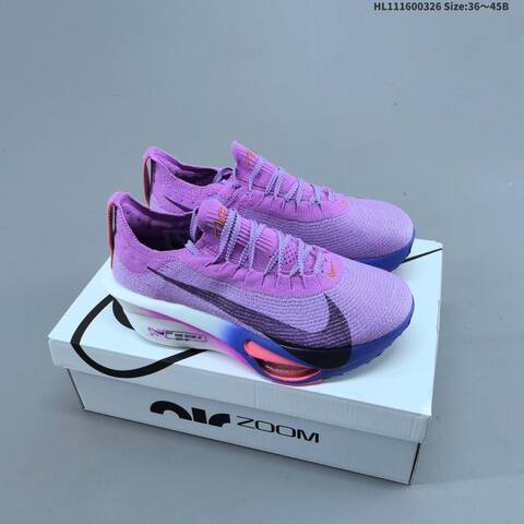 Nike Air Zoom Alphafly Next 3 Purple White Blue Pink EU 36-45 Running Shoe - Unisex (BS-61123)