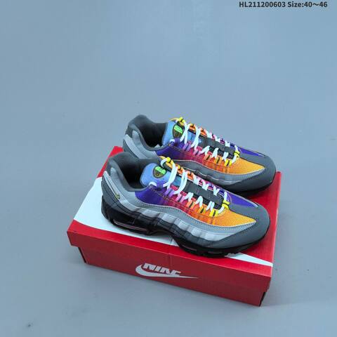 Nike Air Max 95 Black Red Orange Yellow Grey EU 40-46 Sneaker - Men's (BS-59999)