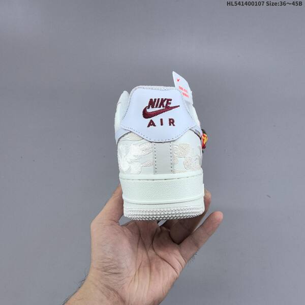 Nike Air Force 1 07 Low off white sail burgundy EU 36-45 sneaker
