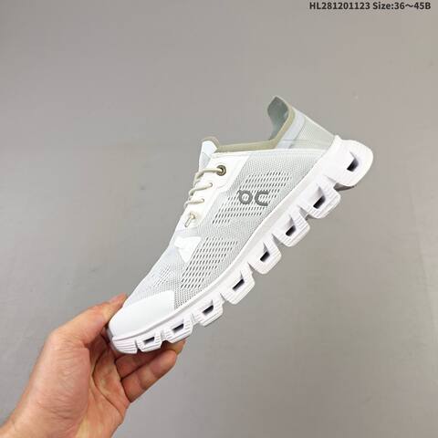 On Cloud 6 Coast White Grey EU 36-45 Running Shoe Running Sneakers - Unisex (BS-69785)