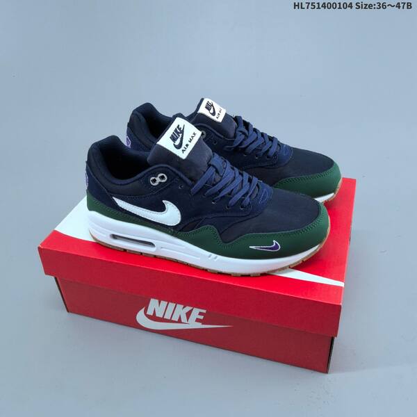 Nike Air Max 1 white grey blue neon volt navy green EU 36-47 sneaker