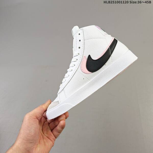 Nike Blazer Mid 77 White Black Pink Sail EU 36-45 skate shoe