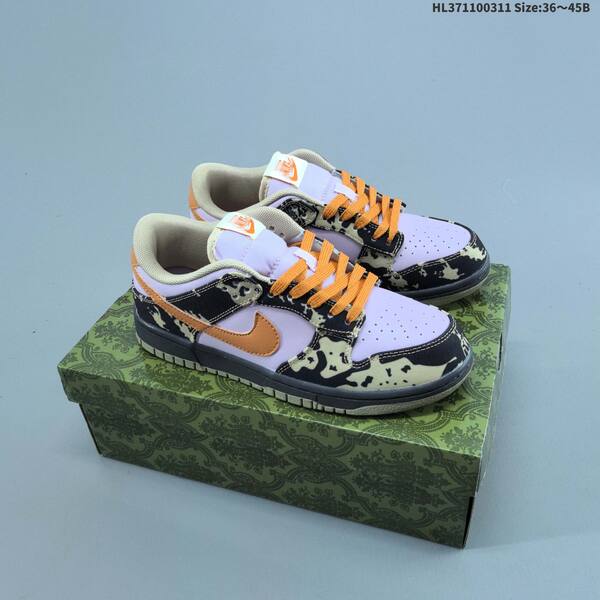 Nike SB Dunk Low white black purple orange beige EU 36-45 skate shoe
