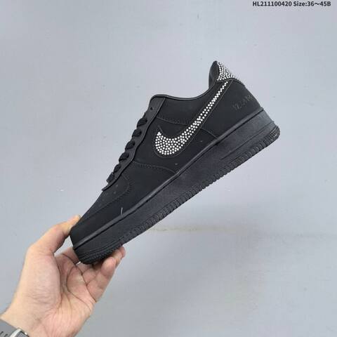 Nike Air Force 1 07 Black Silver White EU 36 45 Sneaker EU 36-45 - Unisex (BS-60638)