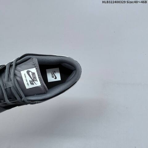 Nike Dunk SB Low Grey Black White EU 40-46 Skate Shoe - Men's (BS-61047)