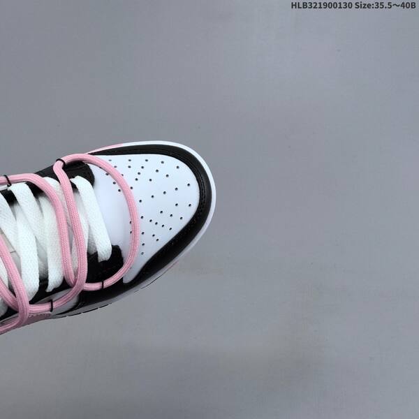 Nike Dunk Low Retro DIY white black light pink EU 35 5-40 skate shoe