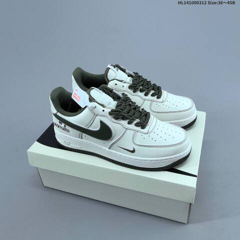 Nike Air Force 1 07 Off White Burgundy Grey EU 36 45 Sneaker EU 36-45 - Unisex (BS-61353)