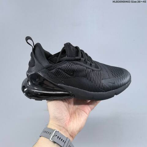 Nike Air Max 270 AH8050-005 Black White Gold EU 36-45 Running Shoe - Unisex (BS-60947)