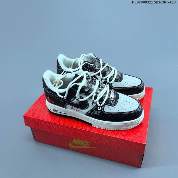 Nike Air Force 1 07 Low off white gray red EU 36-45 skate shoe