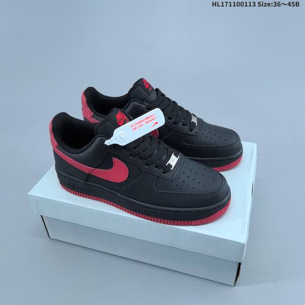 Nike Air Force 1 07 FJ4146-004 Black Dark Green Red EU 36-45 sneaker