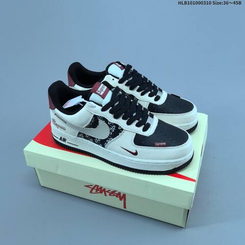 Nike Air Force 1 07 LV8 Off White Black Red EU 36 45 Sneaker EU 36-45 - Unisex (BS-61398)