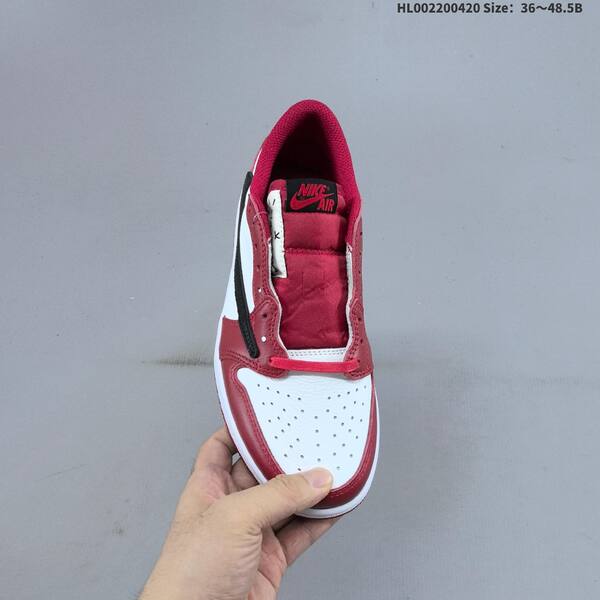 Nike Air Jordan 1 Low Travis Scott white/red/black 36~48.5 casual