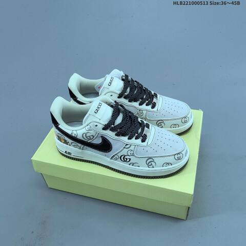 Nike Air Force 1 07 Low White Black Green EU 36-45 Sneaker - Unisex (BS-60348)