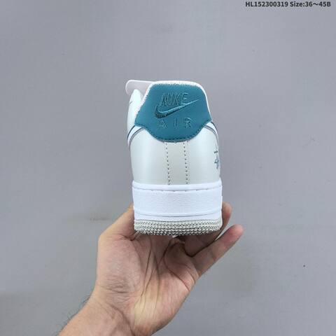 Nike Air Force 1 Low White Light Grey Teal EU 36-45 Sneaker - Unisex (BS-61242)