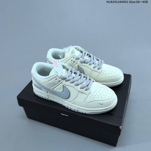 Nike Dunk SB Low Supreme Off White Grey Black Red EU 36-45 Skate Shoe - Unisex (BS-60992)