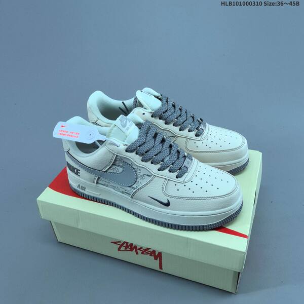 Nike Air Force 1 07 LV8 off white black red EU 36 45 sneaker EU 36-45