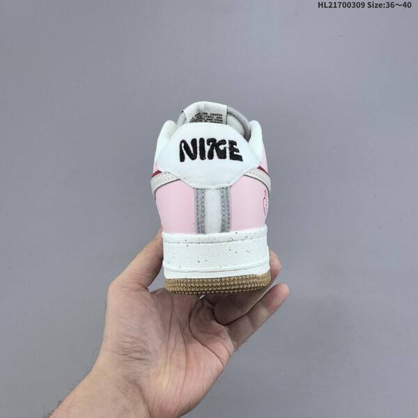 Nike Air Force 1 07 Low pink white red brown EU 36-40 sneaker