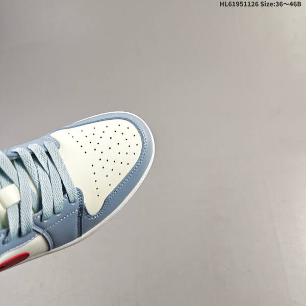 Jordan Air Jordan 1 Low light blue/white/red 36~46 casual