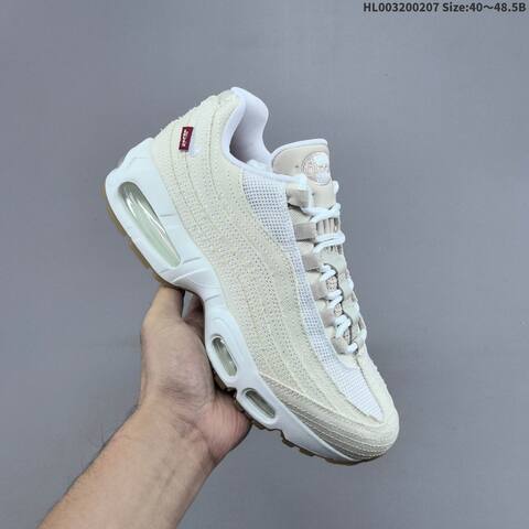 Nike Air Max 95 Levis White Ecru Gum Red EU 40-48 5 Sneaker - Men's (BS-61502)