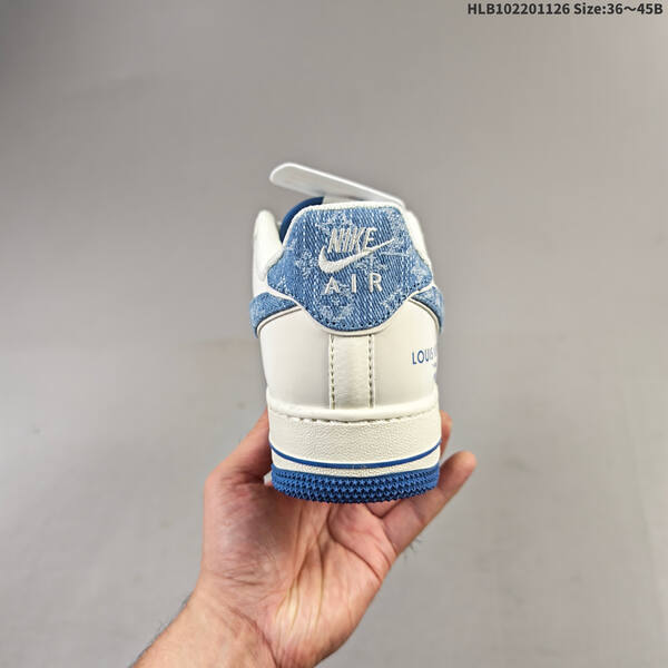 Nike Air Force 1 07 LV8 white blue EU 36-45 skate shoe