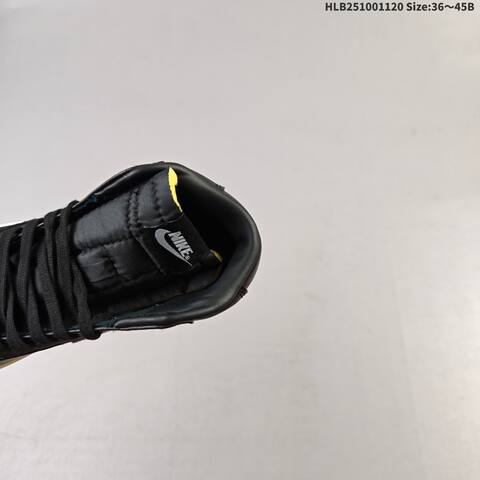 Nike Blazer Mid 77 Suede Black White Sail Yellow EU 36-45 Skate Shoe - Unisex (BS-63378)