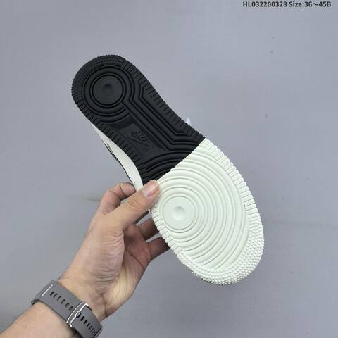 Nike Air Force 1 07 Low Off White Black Red Yellow EU 36-45 Sneaker - Unisex (BS-61066)