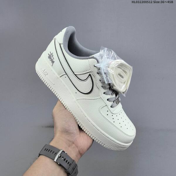Nike Air Force 1 Low Stussy light beige grey black EU 36-45 sneaker