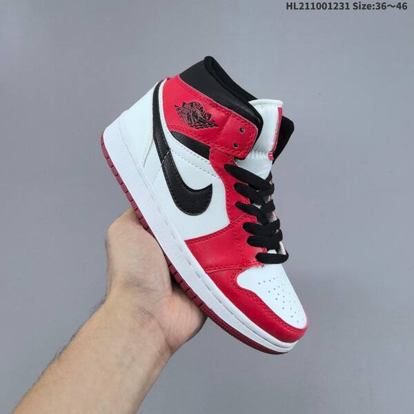 Nike Air Jordan 1 Retro Mid red white black EU 36-46 basketball