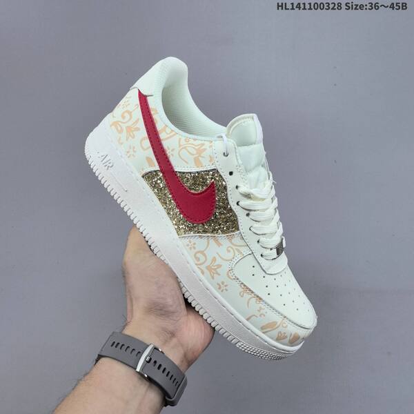 Nike Air Force 1 07 Off White Red Gold Black White Yellow EU 36 45 sneaker EU 36-45