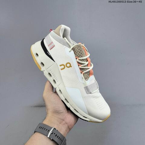 On Cloudnova 2 Ivory Beige Orange Yellow EU 36-45 Running Shoe Running Sneakers - Unisex BS-69556
