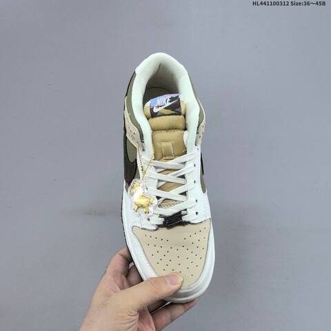 Nike SB Dunk Low Pegasus Pack CNY White Beige Olive Dark Brown EU 36-45 Skate Shoe - Unisex (BS-61354)