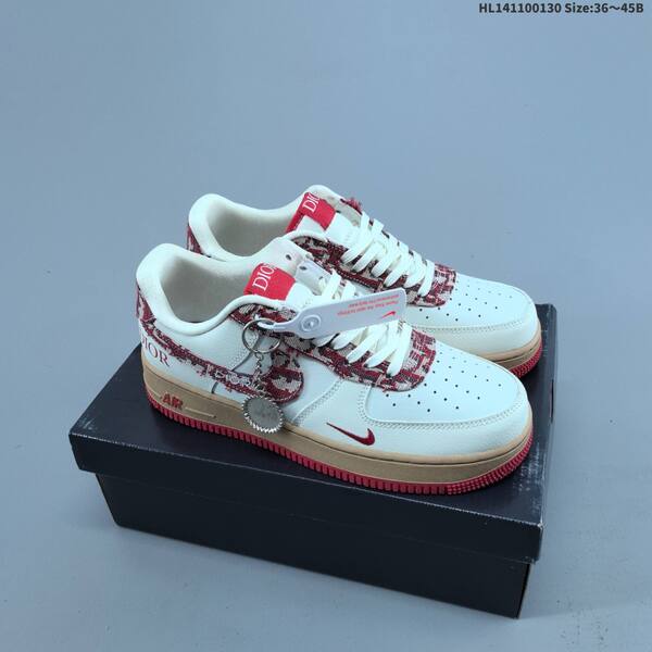 Nike Air Force 1 07 Low White Beige Brown Black Red EU 36-45 sneaker