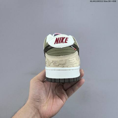 Nike SB Dunk Low Pegasus Pack CNY White Beige Olive Dark Brown EU 36-45 Skate Shoe - Unisex (BS-61354)