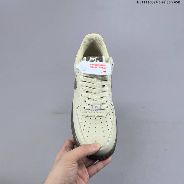 Nike Air Force 1 07 light beige dark brown EU 36-45 skate shoe