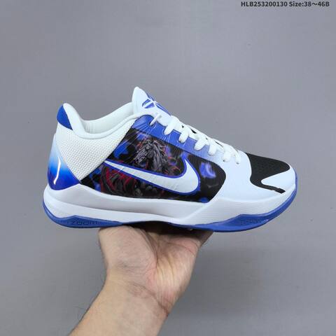 Nike Kobe 5 Protro White Blue Black EU 38-46 Basketball Shoe - Unisex (BS-61653)