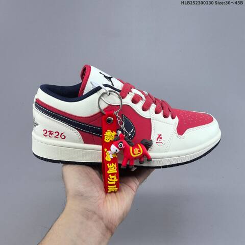 Jordan Air Jordan 1 Low Sail Red Obsidian White EU 36-45 Sneaker - Unisex (BS-61652)