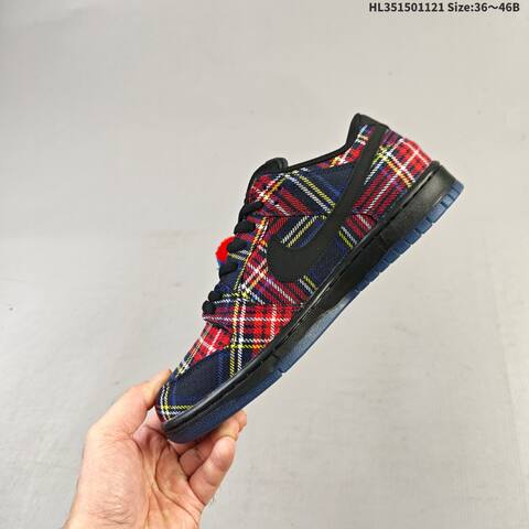 Nike SB Dunk Low Pro Black Red Blue Yellow White EU 36-46 Skate Shoe - Unisex (BS-63310)