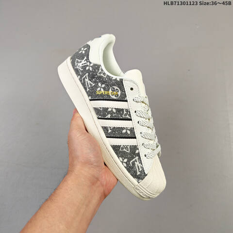 Adidas Superstar DIY Off White Dark Grey Black EU 36-45 Skate Shoe - Unisex (BS-65517)