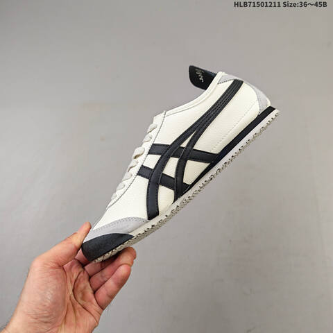 Onitsuka Tiger Mexico 66 Cream White Black Grey EU 36-45 Sneaker Casual Sneakers - Unisex (BS-69166)