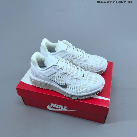 Nike Air Max 2013 Black Gold White Silver EU 39-45 Running Shoe - Unisex (BS-60754)