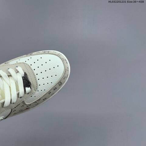Nike Air Force 1 07 LV8 Beige White Red EU 36-45 Sneaker - Unisex (BS-62288)