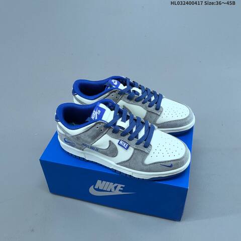 Nike Dunk SB Low Sail Grey Royal Blue White EU 36-45 Skate Shoe - Unisex (BS-60690)