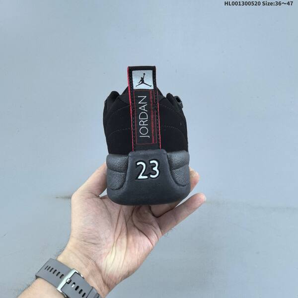 Jordan Air Jordan 12 Retro Low black / red / grey 36~47 basketball
