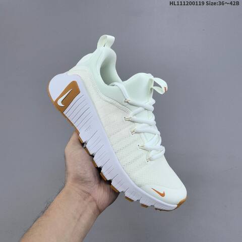Nike Free Metcon 6 FJ7126-103 White Light Brown EU 36-42 Training Shoe - Unisex (BS-61889)