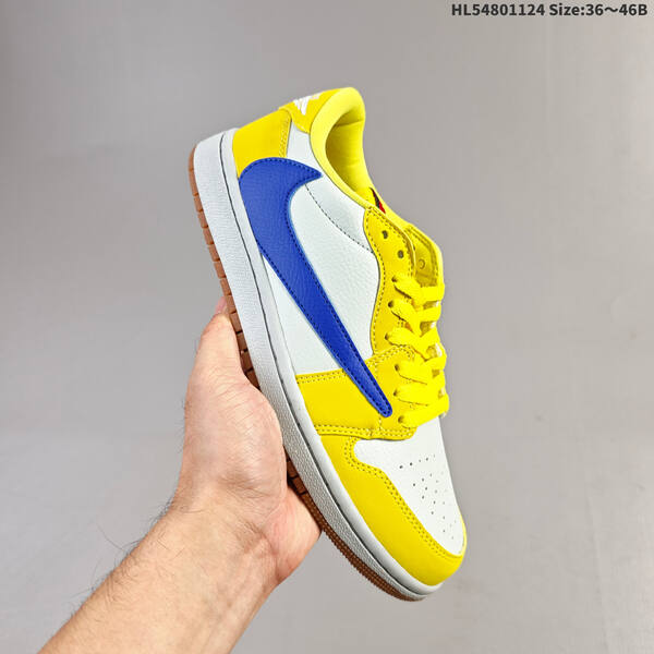 Jordan Air Jordan 1 Low x Travis Scott DM7866-140 white/yellow/blue EU 36-46 casual