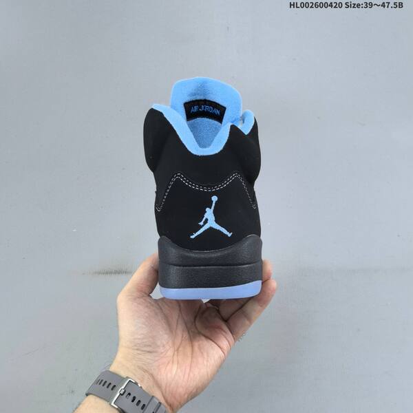 Jordan Air Jordan 5 Retro Black/University Blue 39-47.5 basketball