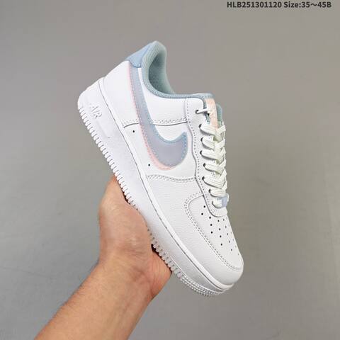 Nike Air Force 1 07 Low White Light Blue Pink Off White Red EU 35 45 Skate Shoe EU 35-45 - Unisex (BS-63386)