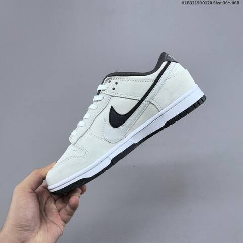 Nike SB Dunk Low Retro ZoomAir Light Grey Black White EU 36-46 Skate Shoe - Unisex (BS-61869)