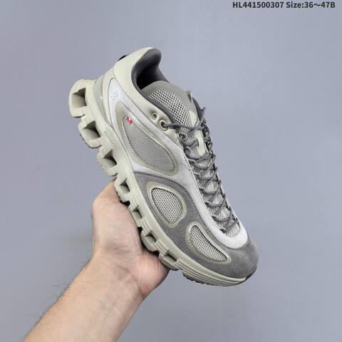 On Cloud X FKA Beige Grey Or White Grey Red EU 36-47 Running Shoe Running Sneakers - Unisex BS-69691