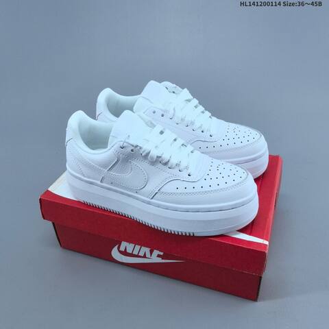 Nike Court Vision Alta LTR Light Pink White Black White EU 36 42 Skate Shoe EU 36-42 - Unisex (BS-61998)